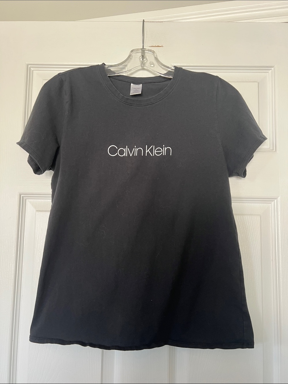 Calvin Klein Black Tee with White Logo